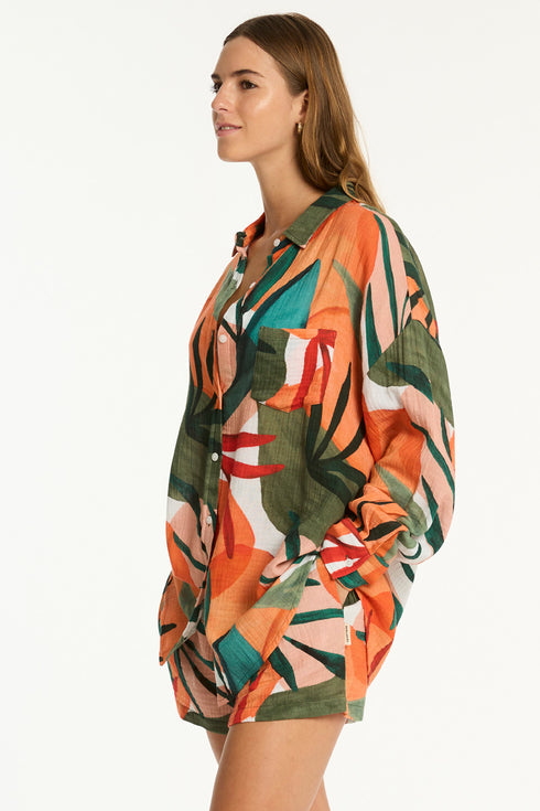 Sea Level Tropaluxe Beach Shirt